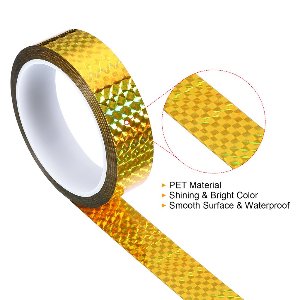 20/25/35mmx50m Prism Tape Holographic Metalized Reflective Decorative Adhesive Masking Tape DIY Art Craft Wrapping Stationery