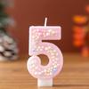 Macaron Foam Ball Birthday Candle for Kids' Cake Party Decoration