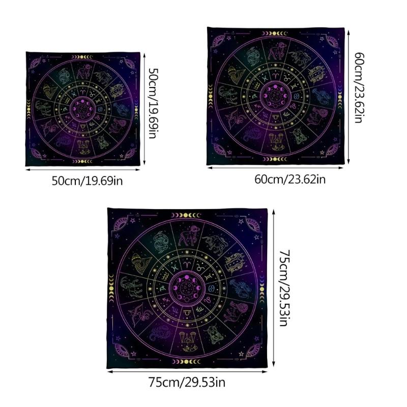 Square Altar Board Game Cards Pad Rune Table Cloth Metaphysical Board Game Mat