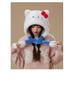 Women's Warm Fleece Cartoon Cat Hat with Moving Ears & Ear Muffs for Autumn/Winter
