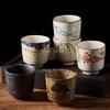 Japanese Ceramic Tea Cup Japanese Restaurant Soup Swallow Cup Office Coarse Pottery TeaCup Tea Set Accessories Drinking Utensils