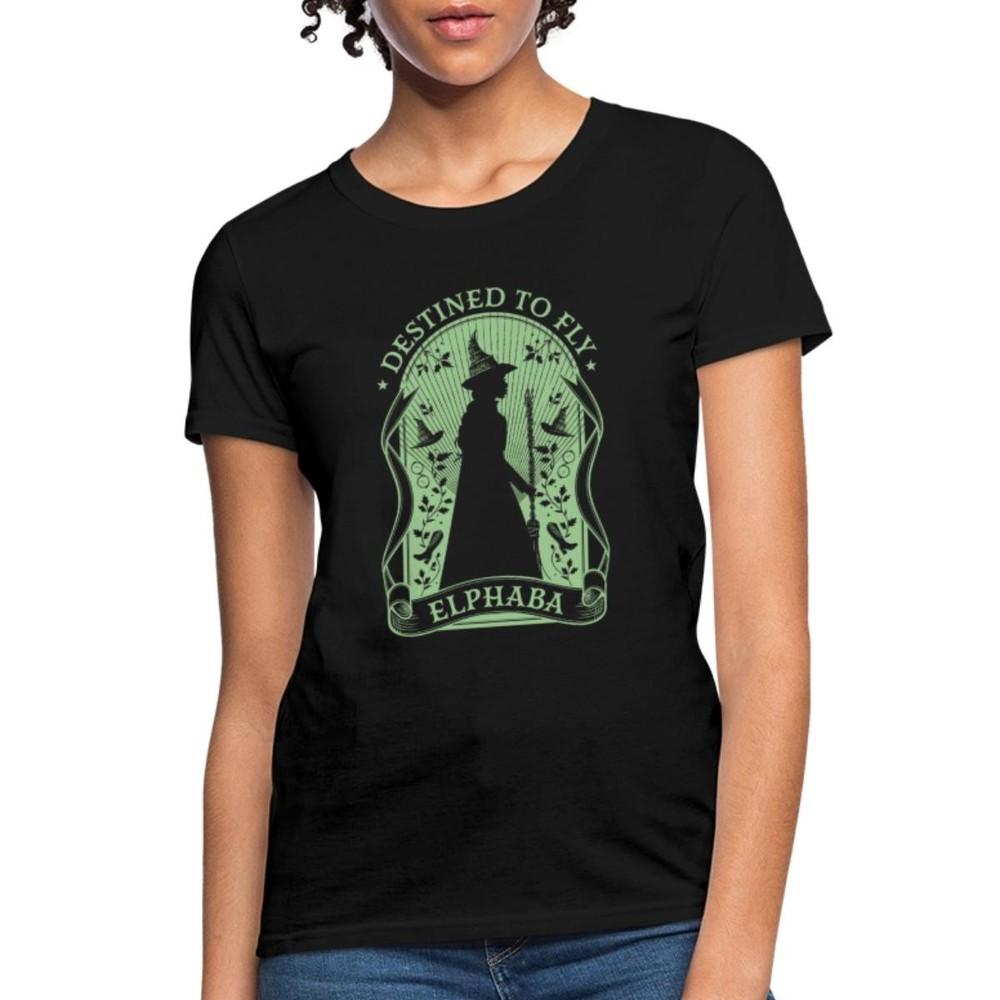 Wicked Elphaba Design With Quote Destined To Fly Women s T-Shirt Unisex T-Shirt XXL