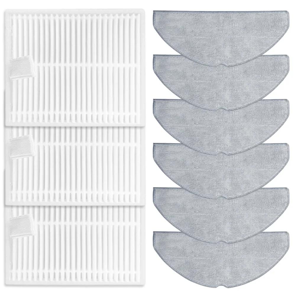 Enhanced Filtration and Spotless Floors Replacement Filter and Mop Pads for Lubluelu L20/V8 Pro Robotic Vacuum Cleaner