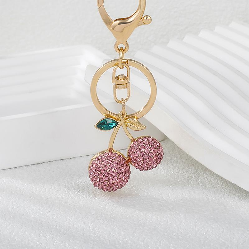 Chinese Style Lion Dance Rhinestone Metal Keychain Small Pendant Creative Backpack Keychain