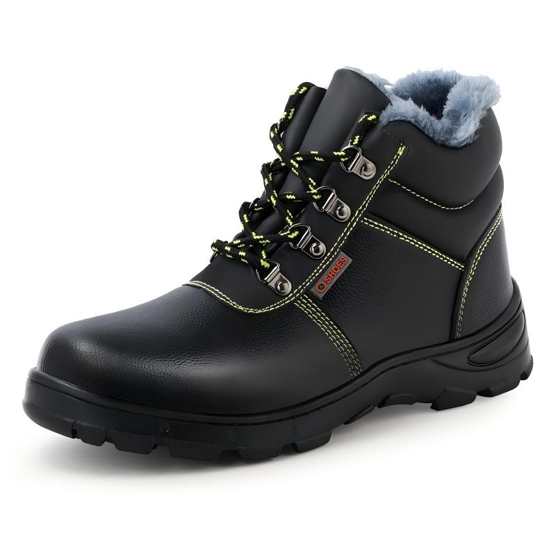 

High Quality Safety Shoes Thickened Fleece-lined Men s Boots Anti-smash Anti-puncture Winter with Protection Warmer Work Boots 45
