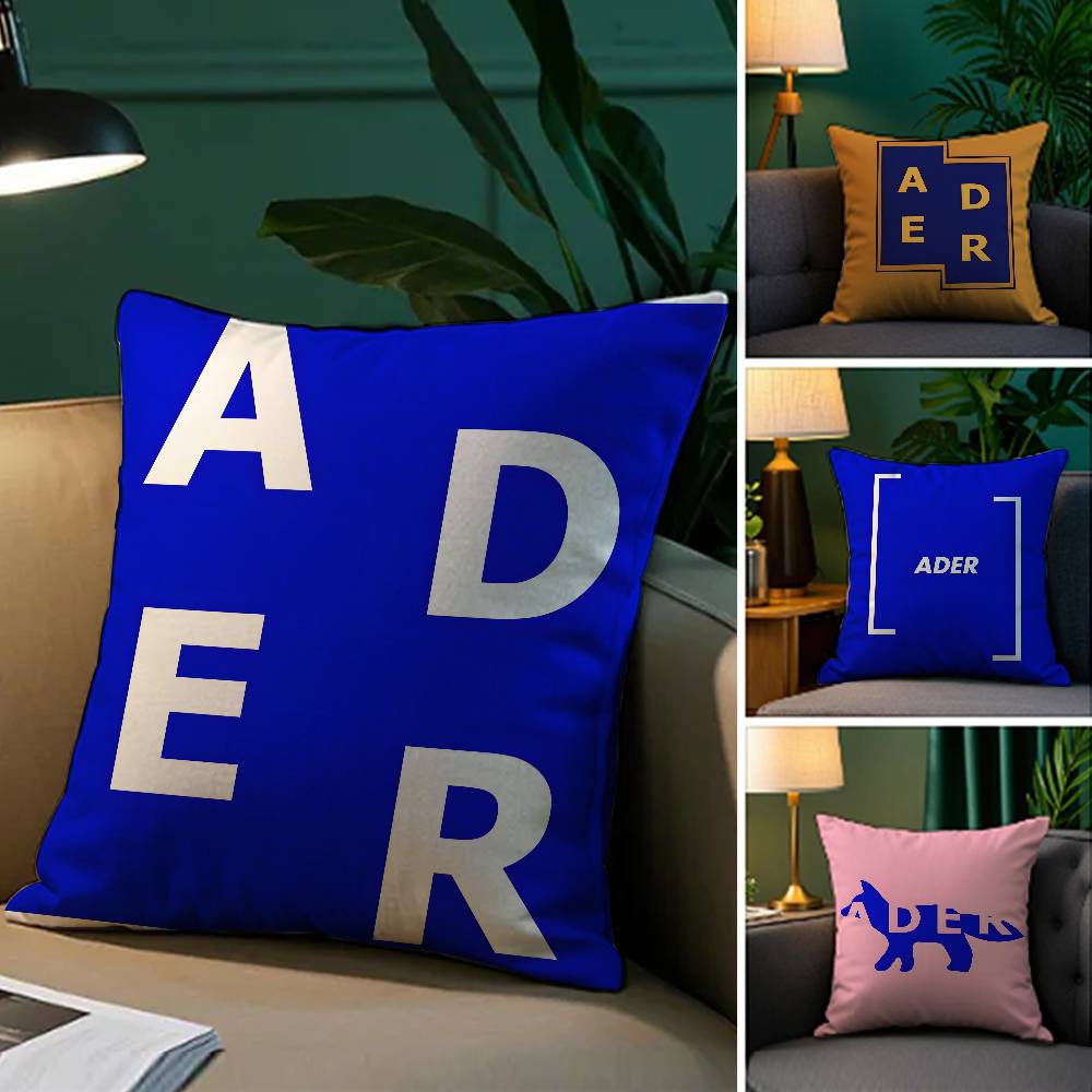 Avant-garde Fashion Ader Error-E Pillow Case Silky Elegant Comfort Sofa Bed  Invisible Zipper Beach Pillowcase