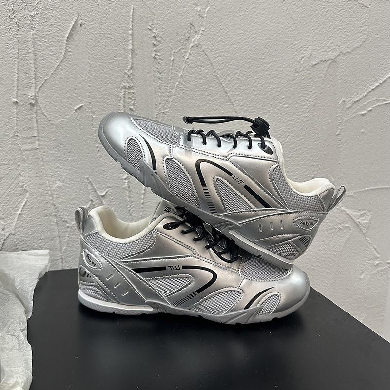 Vintage Rennschuhe Damen 2026 Neue Sommer Mesh Atmungsaktiv Forrest Gump Trainingsschuhe Dicke Sohle Freizeit Sportschuhe