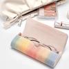 Minimalist Fresh Rainbow Glasses Box Sunglasses Storage Box Eyewear Cases High-Quality Portable Pu Leather Glasses Storage Bag