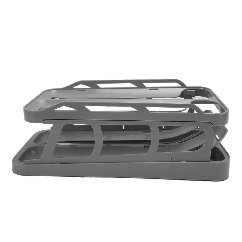 2 Tier Egg Dispenser Egg Holder Space Saving Rolling Eggs Dispenser   for Refrigerator Storage