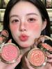 Rose Petal Blush with Pearlescent Shimmer, Satin Finish, Fine Sparkle, Watery Luster, Orange-Brown Pink, Vibrant Apricot Pink