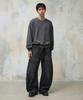 AGOD Layered Crew Neck Sweatshirt [Pigment Charcoal]