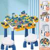 6688-Z Children'S Multi-Functional Particle Building Block Game Table Assembly Puzzle Learning Storage Toy
