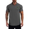 Do The Work  Muscleguys Fashion Slim Fit Breathable Mens Lapel Summer Thin Casual Printed Cotton Streetwear Korean Polo Shirt