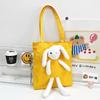 Canvas bag new women's bag fashionable sweet cartoon shoulder bag handbag