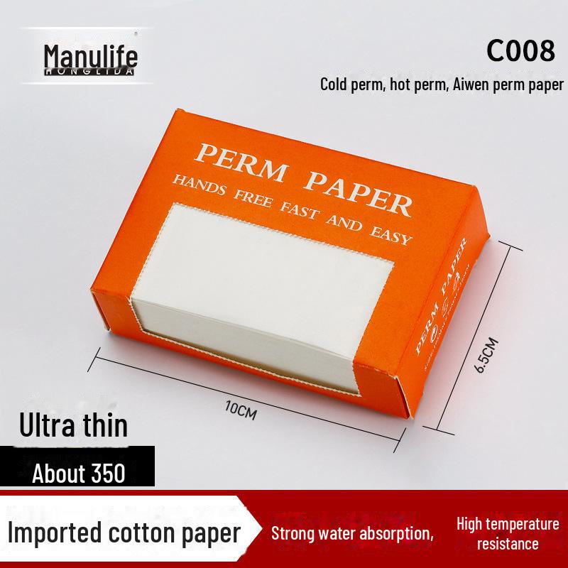 

Ультратонкая бумага для химической завивки из чистого хлопка Aiwen — многоразовая, с высокой впитывающей способностью для холодной и горячей химической завивки