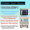 ET5410 ET5420 Tester di carico elettronico DC 400W Tester del condensatore della batteria Canale singolo/doppio programmabile CARICO DC 150V/500W 40A
