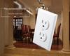 Dual 15A American Standard Three-Pin Double Gang Wall Socket