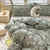 Thickened twill abraded four-piece set cartoon cute printed student dormitory bed sheet quilt set three-piece set