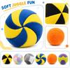 Weicher Plüsch Mehrpanel-Ball Langlebiges Leichtes Kuscheltier Geeignet für Indoor-Spiel und Sensorische Aktivitäten für Kinder und Haustiere