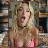 JIT   Aluminum Tin Sign  Hot Peach Hip Blonde Beauty Vintage Wall Art Durable Metal Decor for Home Bar Cafe Studio Gar