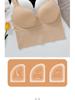 Women's Backless Sports Bra with Fixed Cup and Crossed Straps