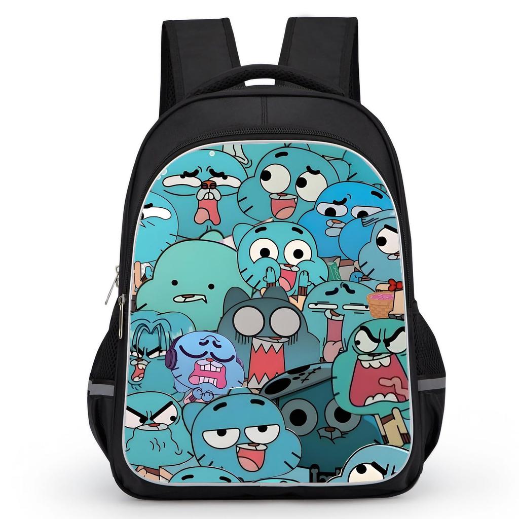 The Amazing World Of Gumball High Definition Printed Anti-Hunchback Wear-Resistant Schoolbag