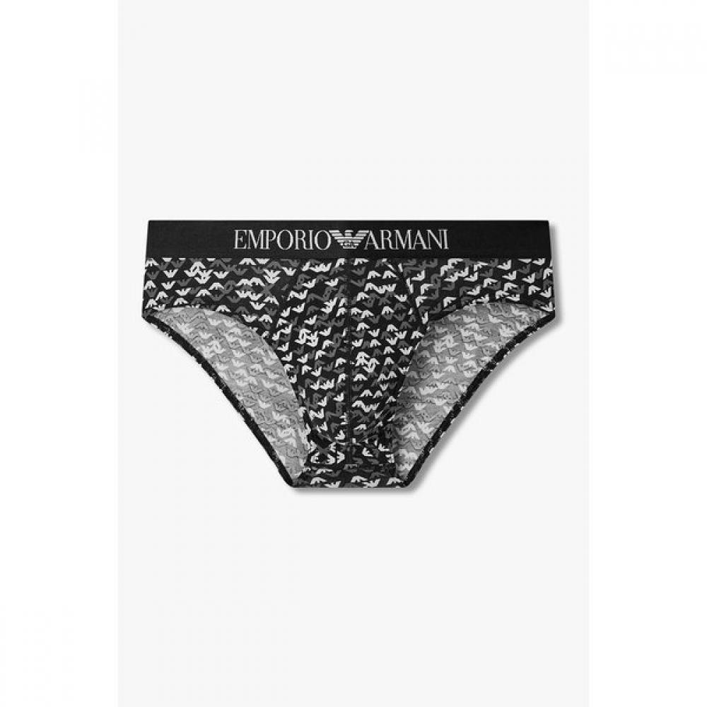 Emporio Armani Men S Geometric Logo Pattern Brief 0816111019 S(95)