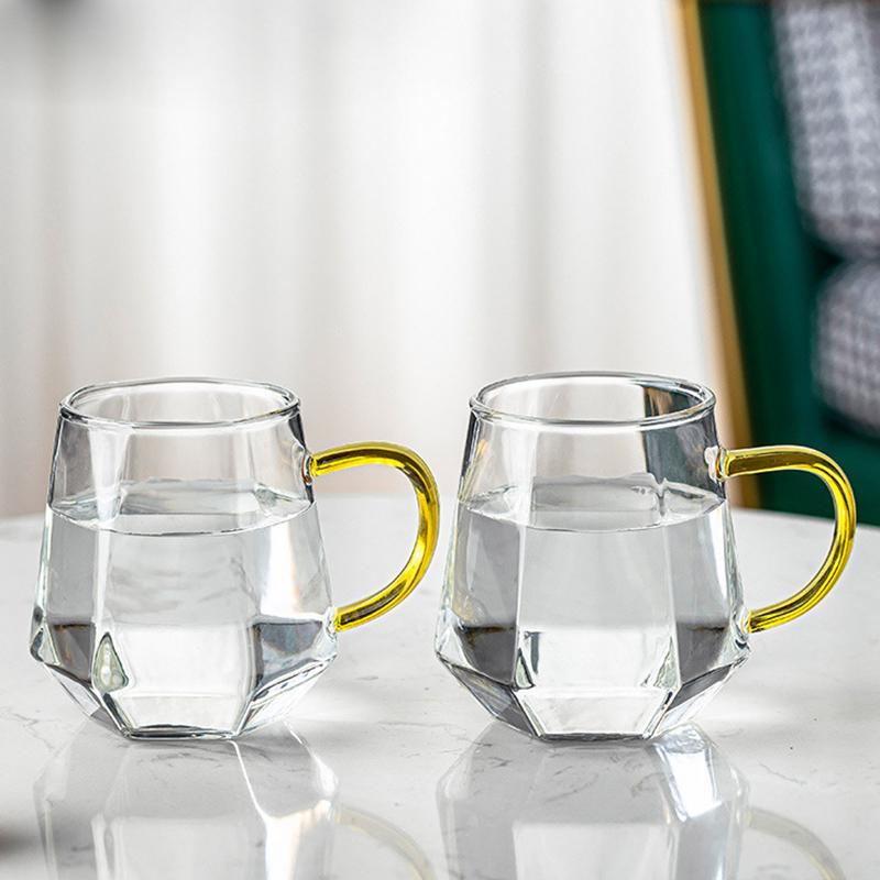 

2 шт. Кружки для кофе Стеклянные чашки Наборы Посуда для напитков Роскошные свадебные подарки Бокалы для вина Стаканы для напитков Стеклянная посуда Чашка для кофе, чая, сока, воды Чашки 2pcs