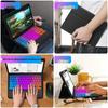 Luminous Bluetooth Touchpad Keyboard: Portable, Rechargeable & Compatible with iPad, Phone, Tablet