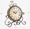 European Type Iron     Desk Clock Retro Clock Living Room Decoration Clock One Piece