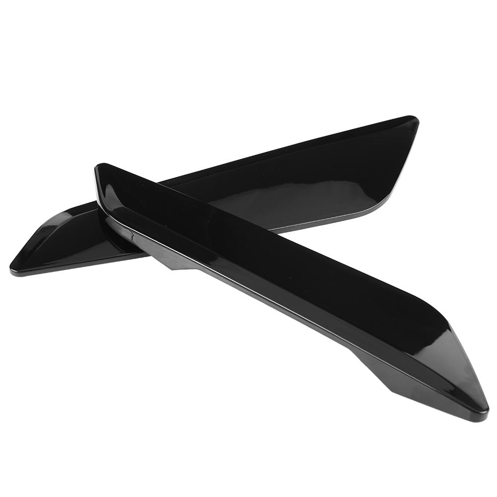 2Pc For BMW 5 Series G30 2017 2018 Fender Vent Outlet Cover Trim Decorative Sticker PiaNo Black