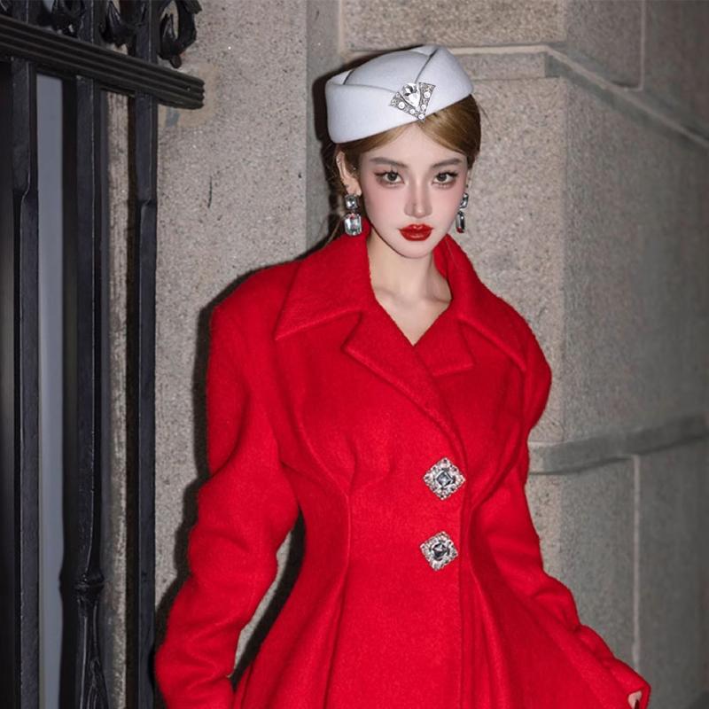 Vintage Rhinestone Hard Top Flat Fedoras Hats French Cashmere Wool Hat Casual Flight Attendant Hat Party Dress Pillbox Hat