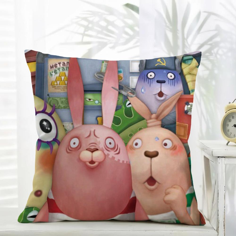 Anime UUsavich Cushion Cover Daily Washable Linen Pillowcase Soft  for Sofa Bed Home Room Decor