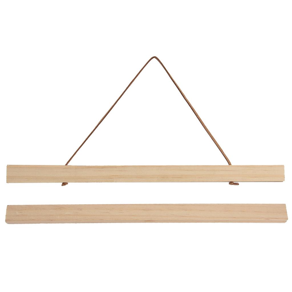 Wooden Poster Hanger DIY Magnetic Hanging Frame for Art Prints Canvas Photos Pictures Artwork30x2.1CM