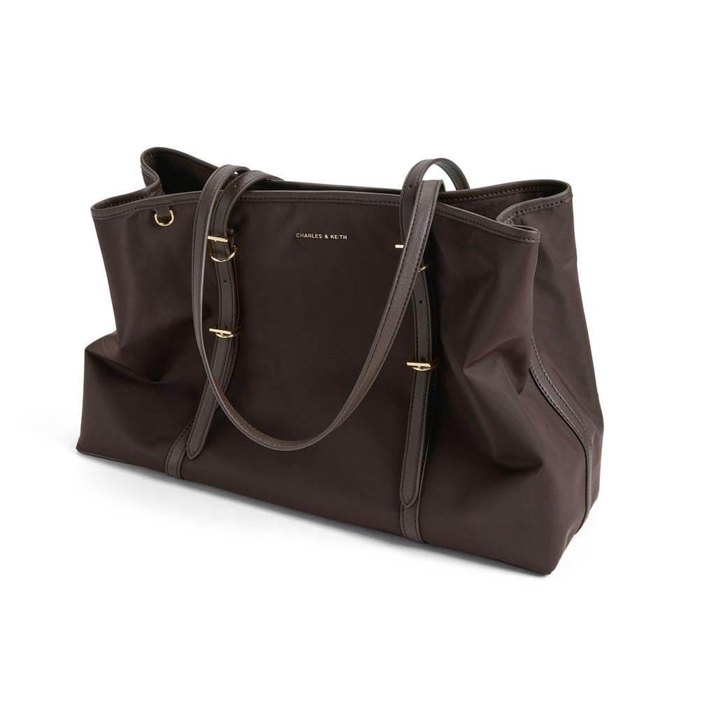 Charles & Keith Casual Versatile Fashionable Simple Solid Color Retro Lightweight Niche Nylon Shoulder Bag Women bags CK2-30782829