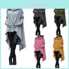 Plain Long Sleeve Hoodie Sweatshirt With Midlength Design For Women Winter