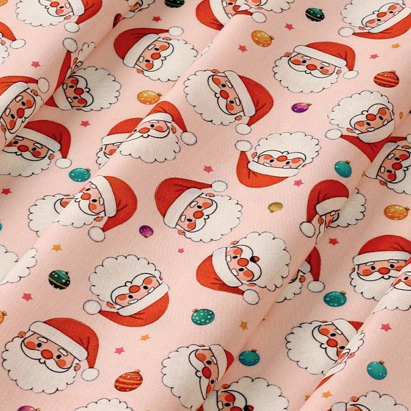 0.5m/1m/5m Cartoon Christmas Snowman Printed Fabric for Sewing Sofa Cover Apron Curtain Tablecloths Christmas Decorative Fabrics