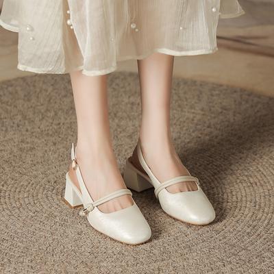 Fashion Temperament Spring and Summer Mary Jane Sandals Women's Summer Niche Versatile Skirt