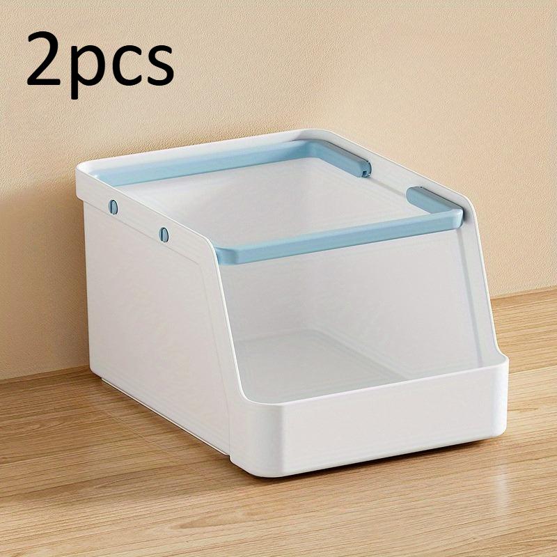 1/2pcs PP Plastic Storage Box,Stackable Office Supplies,Cosmetics,and Bathroom Desktop Organizer,Office Desktop Drawer Organizer