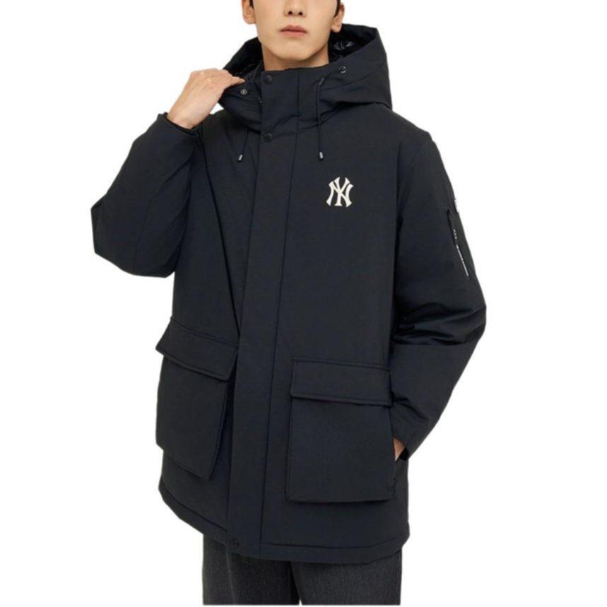 MLB New York Yankees Thermal Windbreaker Jacket Unisex Black 3ADJB1446-50BKS