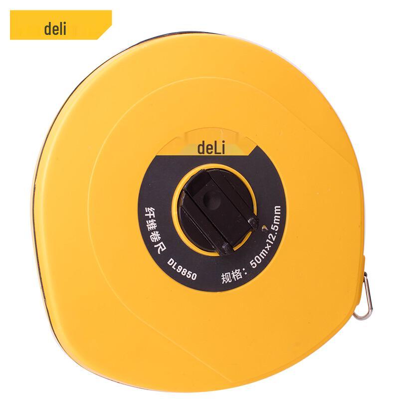 Deli 50m Fiber Tape Measure