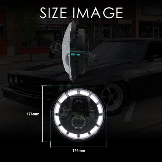 7'' inch LED Headlight For Ducati Monster 1000 900 800 750 695 600 620 S4 S4R US