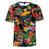 Summer Hawaiian Elements 3D Digital Printed Short Sleeved Trendy Quick Drying Adult T-shirt
