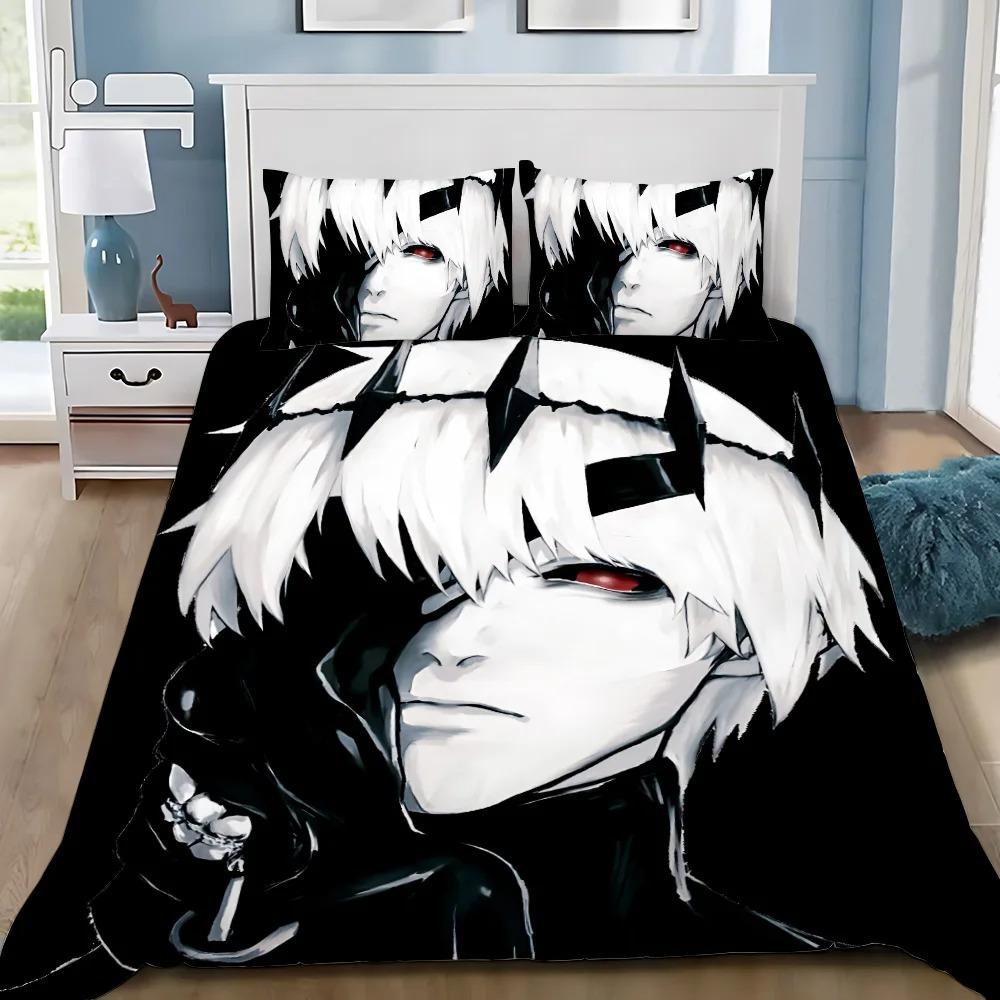 Anime T-Tokyo G-Ghoul Povlak na peřinu Povlak na polštář Sada povlečení Pro dospělé Dítě Chlapec Dívka Dekorace ložnice Děti Jednolůžko Dvojlůžko Velká velikost Dárek