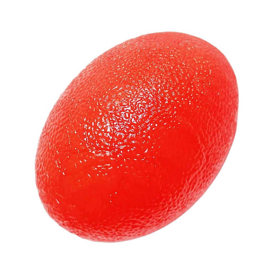 Hand Grip Strengthener Ball Silicone Finger Exerciser Strengthening Squeezer Ball for Stress Tension Relief Red