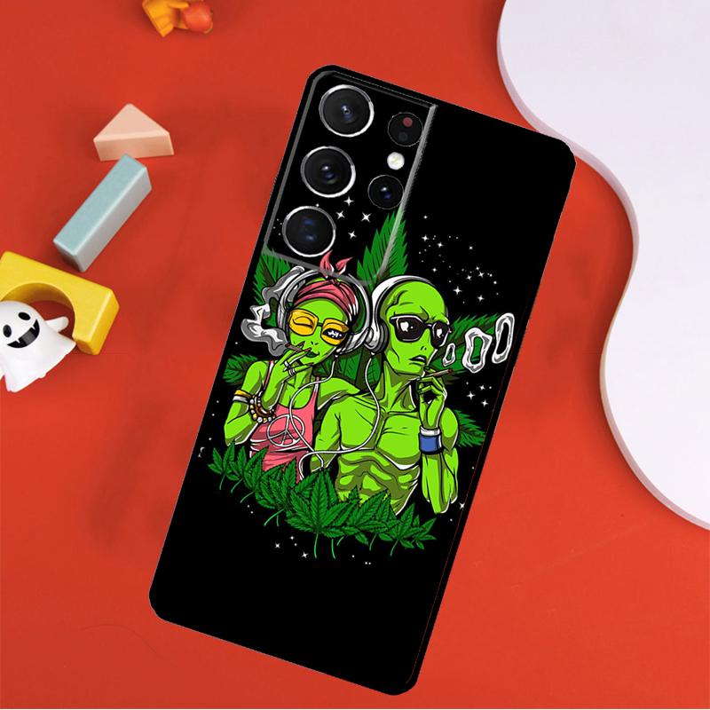 Space Alien Magic Phone Case For Samsung Galaxy S25 Ultra S24 Ultra S9 S10 S20 S21 S22 S24 Plus S23 FE Cover
