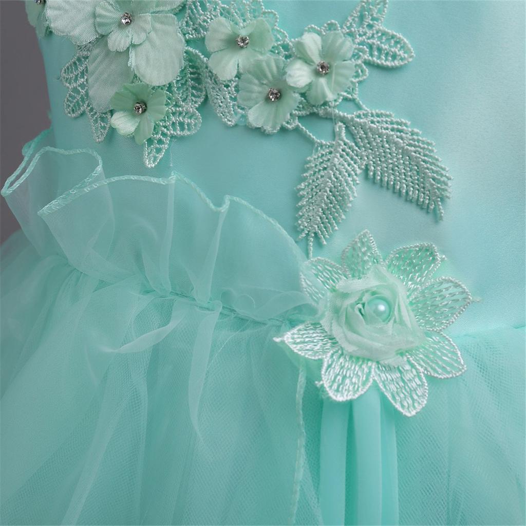 AOIF Long Dress for Perfect for Junior Piano Formal Kindergarten Entrance and Sizes 20163 Children's Girls, Recitals, Parties, Concerts, Occasions,