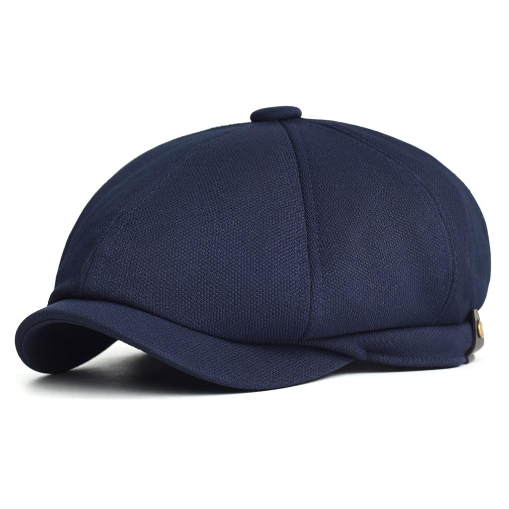 Șepci casual de vară-primăvară pentru băieți de ziar, respirabile, de exterior, retro, berete, pălărie octogonală, șepci plate uni la modă