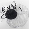 Women Girls Ladies Feather Fascinator Mesh Hairdressing Bridal Hair Clip Wedding Party Accessory