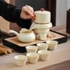 Huang Ru Simple Lazy Automatic Tea Set, a Complete Set of High-end Tea Trays, Anti-scalding Hand Portable Tea Brewer